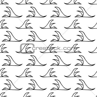 seamless pattern with migratory birds