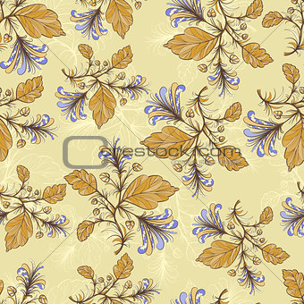 Vintage floral pattern.Vector illustration.