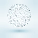 3D vector illustration of sphere