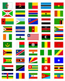 flags of the countries of Africa
