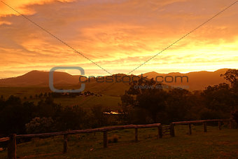 Sunset panorama at Glouster National Park