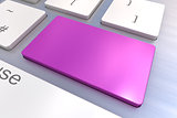 Blank Purple keyboard button