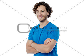 Stylish guy posing confidently