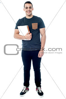 College student ready to attend class