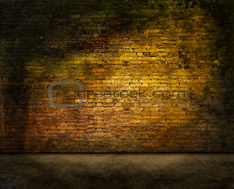 mysterious brick wall