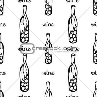 wine seamless pattern