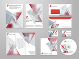 Professional corporate identity kit or business kit with geometric abstract design for your business includes CD, Cover, Business Card, Envelope, Flyers and trif-old brochure.