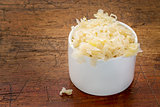bowl of sauerkraut