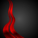 Dark red futuristic waves background