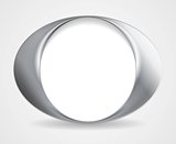 Abstract circle O shape logo design
