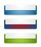 Abstract web headers design. Vector banners