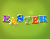 Colorful Easter Theme Letters