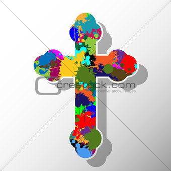 Colorful cross