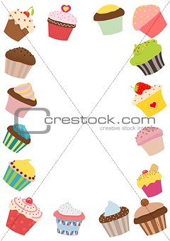 Cupcake frame