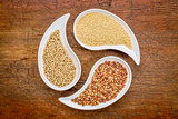 sorghum, millet and buckwheat