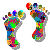 Colorful feet