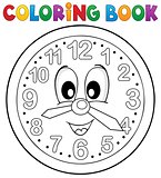 Coloring book clock theme 2