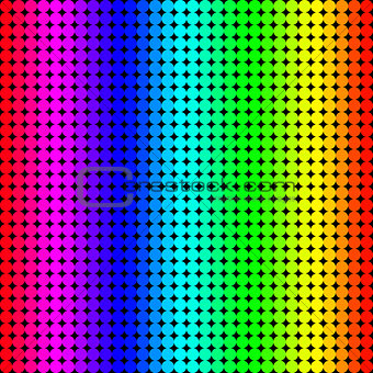 Rainbow background of colored circles