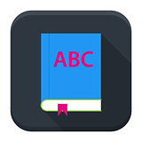 ABC English book app icon with long shadow