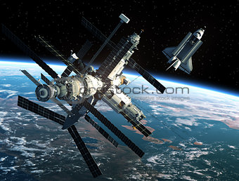 Space Station And Space Shuttle