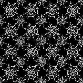 seamless pattern with spiderweb
