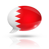 Bahrain flag speech bubble