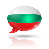 Bulgarian flag speech bubble