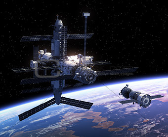 Spacecraft And Space Station