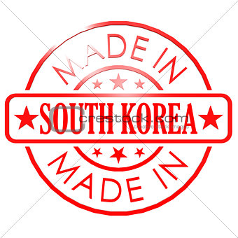 Made in South Korea red seal