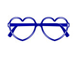 Sun glasses frame in shape of heart