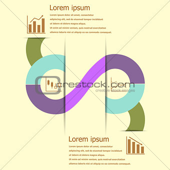 Stock and finance infographic design