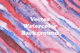 Vector Watercolor Striped Background