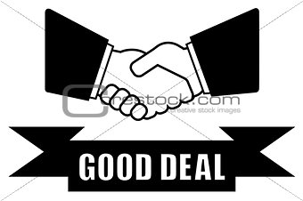 good deal handshake icon