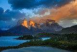 Lago Pehoe, National Park Torres del Paine in southern Chile.