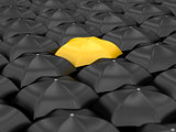 unique yellow umbrella 