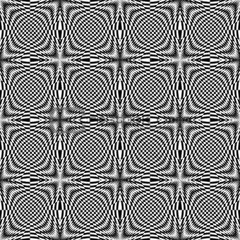 Design seamless illusion checkered background