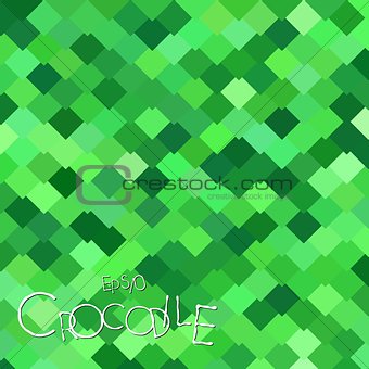 Bright Green Crocodile Scales