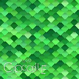 Bright Green Crocodile Scales