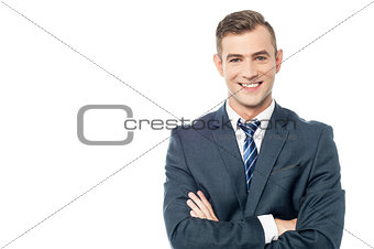 Smiling young business man