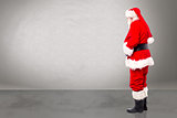 Side view santa claus standing