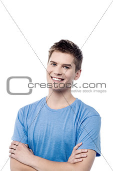 Confident casual man with folded arms