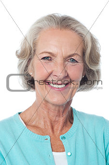 Close up of mature woman smiling