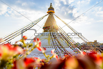 Bodnath stupa in Kathmandu