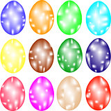 Set of decorative Easter eggs 