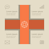 Abstract vector banners infographic design