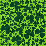 St. Patrick's day background in green colors. Seamless pattern