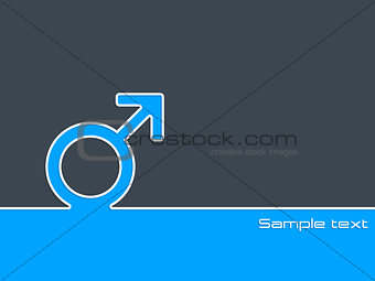 Male sex symbol background