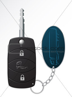 Truck ignition remote key