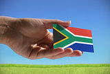 Small flag of Republic of South Africa 