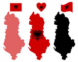 map of Albania